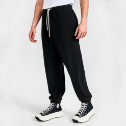Men's Converse Counter Climate Fleece Pants Black - 10024016 001 -Sports Fashion 10024016 001 M3