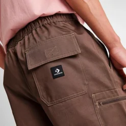Men's Converse Star Chevron Cargo Pants Squirrel Friend Brown - 10024053 202 -Sports Fashion 10024053 202 M6
