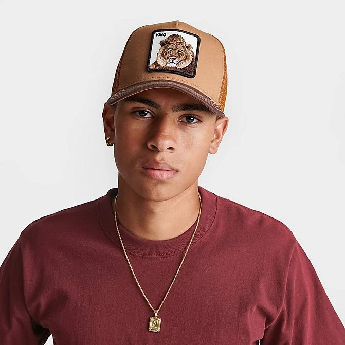 Goorin Bros. The King Lion Trucker Hat Whiskey - 1010388 WKY 1 Goorin Bros. The King Lion Trucker Hat Whiskey - 1010388 WKY