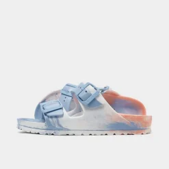 Women's Birkenstock Essentials Arizona EVA Printed Sandals Coral Peach Multi - 1022447 800