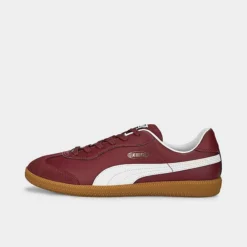 Puma King 21 IT Indoor Soccer Shoes Burgundy/White - 10669604 600