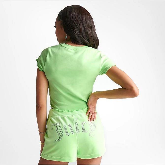 Women's Juicy Couture Dump Him Mini Crop Top Sour Apple - 11000938 321 4 Women's Juicy Couture Dump Him Mini Crop Top Sour Apple - 11000938 321 - Image 4