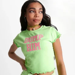 Women's Juicy Couture Dump Him Mini Crop Top Sour Apple - 11000938 321 10 Women's Juicy Couture Dump Him Mini Crop Top Sour Apple - 11000938 321 -Sports Fashion 11000938 321 M5
