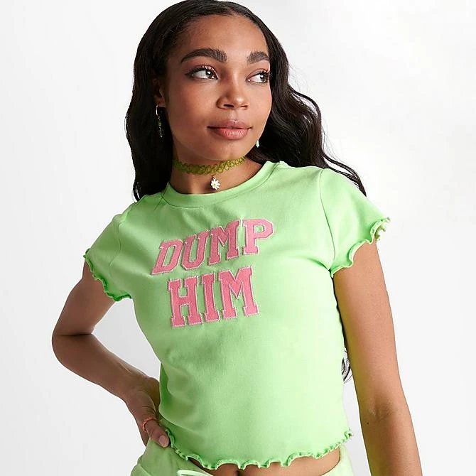 Women's Juicy Couture Dump Him Mini Crop Top Sour Apple - 11000938 321 5 Women's Juicy Couture Dump Him Mini Crop Top Sour Apple - 11000938 321 - Image 5