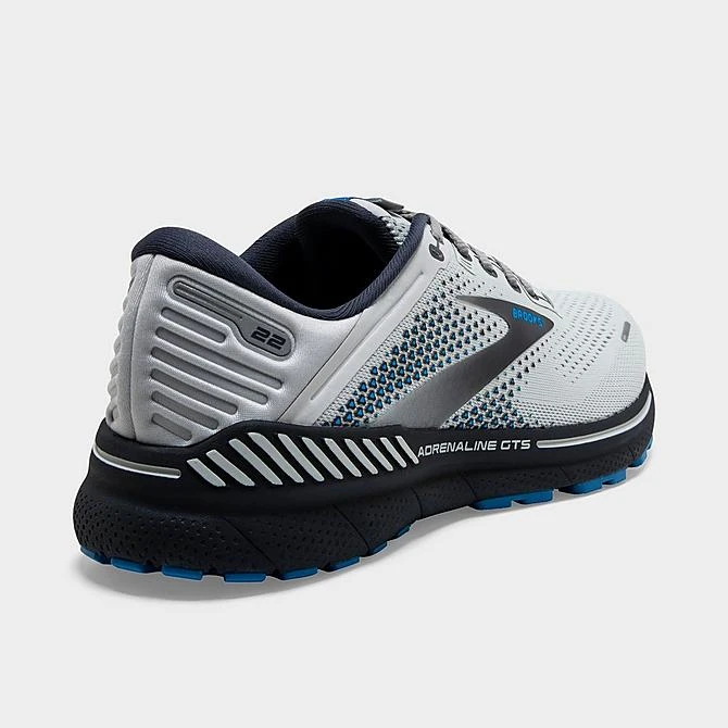 Men's Brooks Adrenaline GTS 22 Running Shoes (Wide Width 2E) Oyster/India Ink/Blue - 1103662E 023 4 Men's Brooks Adrenaline GTS 22 Running Shoes (Wide Width 2E) Oyster/India Ink/Blue - 1103662E 023 - Image 4