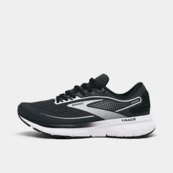 Women's Brooks Trace 2 Road Running Shoes Ebony/Black/White - 1203751B 016