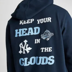 Men's New Era New York Yankees MLB Clouds Hoodie Navy - 13090825 410 -Sports Fashion 13090825 410 M5