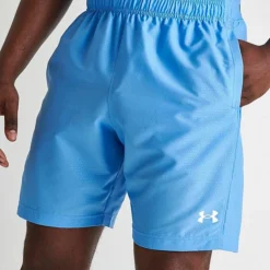 Men's Under Armour Woven Halfback Emboss Training Shorts Blue/White - 1372528 462 -Sports Fashion 1372528 462 M5