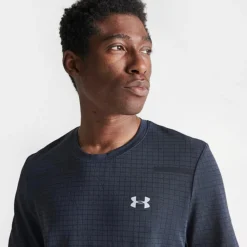Men's Under Armour UA Seamless Grid T-Shirt Black - 1376921 001 -Sports Fashion 1376921 001 M5