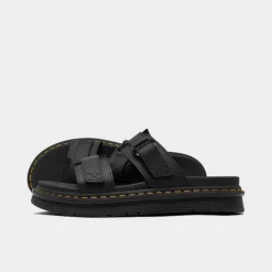 Dr. Martens Chilton Leather Dual Strap Slide Sandals Black Hydro - 25766001 001