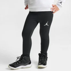 Nike Girls' Toddler Jordan Block HD Shine Hoodie And Leggings Set White/Black/Gym Red - 25B946 023 -Sports Fashion 25B946 023 M4