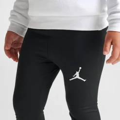 Nike Girls' Toddler Jordan Block HD Shine Hoodie And Leggings Set White/Black/Gym Red - 25B946 023 -Sports Fashion 25B946 023 M6