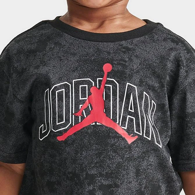 Nike Girls' Toddler Jordan Flight T-Shirt And Bike Shorts Set Black/Red - 25C299 R78 5 Nike Girls' Toddler Jordan Flight T-Shirt And Bike Shorts Set Black/Red - 25C299 R78 - Image 5