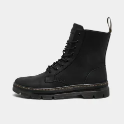 Dr. Martens Combs Leather Casual Boots Black Wyoming - 26007001 001