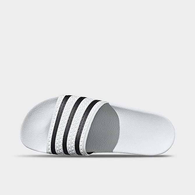 Men's Adidas Adilette Slide Sandals White/Black/White - 280648 WBK 5 Men's Adidas Adilette Slide Sandals White/Black/White - 280648 WBK - Image 5