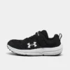 Boys' Little Kids' Under Armour Assert 10 Running Shoes (Wide Width) Black/White - 3026186 001