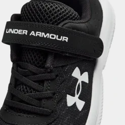 Boys' Little Kids' Under Armour Assert 10 Running Shoes (Wide Width) Black/White - 3026186 001 -Sports Fashion 3026186 001 P3