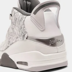 Nike Men's Air Jordan Retro Dub Zero Off-Court Shoes White/Cool Grey/Metallic Silver - 311046 107 -Sports Fashion 311046 107 P3