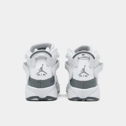 Nike Big Kids' Jordan 6 Rings Basketball Shoes White/Cool Grey/White - 323419 121 -Sports Fashion 323419 121 P4