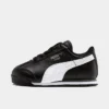 Boys' Toddler Puma Roma Basic Casual Shoes Black/White/Puma Silver - 35426001 001