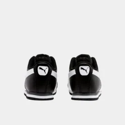 Boys' Toddler Puma Roma Basic Casual Shoes Black/White/Puma Silver - 35426001 001 -Sports Fashion 35426001 001 P4