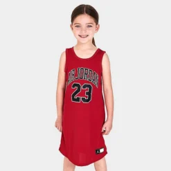 Nike Girls' Little Kids' Air Jordan 23 Jersey Dress Gym Red/Black - 35B320 R78