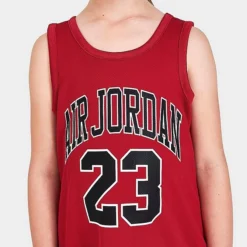 Nike Girls' Little Kids' Air Jordan 23 Jersey Dress Gym Red/Black - 35B320 R78 -Sports Fashion 35B320 R78 M5