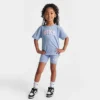 Girls' Little Kids' Nike T-Shirt And Bike Shorts Set Light Blue - 36K755 U8K
