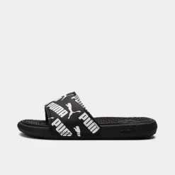 Little Kids' Puma Cool Cat Bold Slide Sandals Puma Black/Puma White - 37539503 001