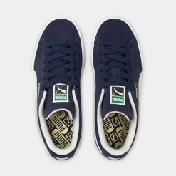 Big Kids' Puma Suede 21 Casual Shoes Peacoat/Puma White - 38056003 400 -Sports Fashion 38056003 400 P5