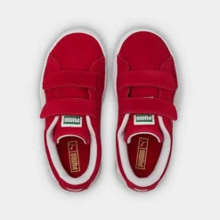 Little Kids' Puma Suede Classic XXI V Hook-and-Loop Casual Shoes High Risk Red/Puma White - 38056302 600 -Sports Fashion 38056302 600 P5