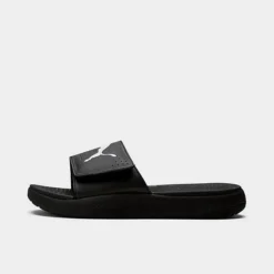 Men's Puma SoftRide V Slide Sandals Puma Black/Puma White - 38211201 001