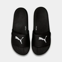 Men's Puma SoftRide V Slide Sandals Puma Black/Puma White - 38211201 001 -Sports Fashion 38211201 001 P4