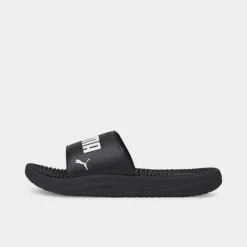 Men's Puma Softride Massage Slide Sandals Puma Black/Puma White - 38306201 001