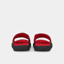Men's Puma Softride Massage Slide Sandals Puma Black/Puma White/High Risk Red - 38306203 001 -Sports Fashion 38306203 001 P4
