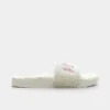 Women's Puma Leadcat 2.0 Sherpa Slide Sandals Marshmallow/Rose Gold - 38516101 100