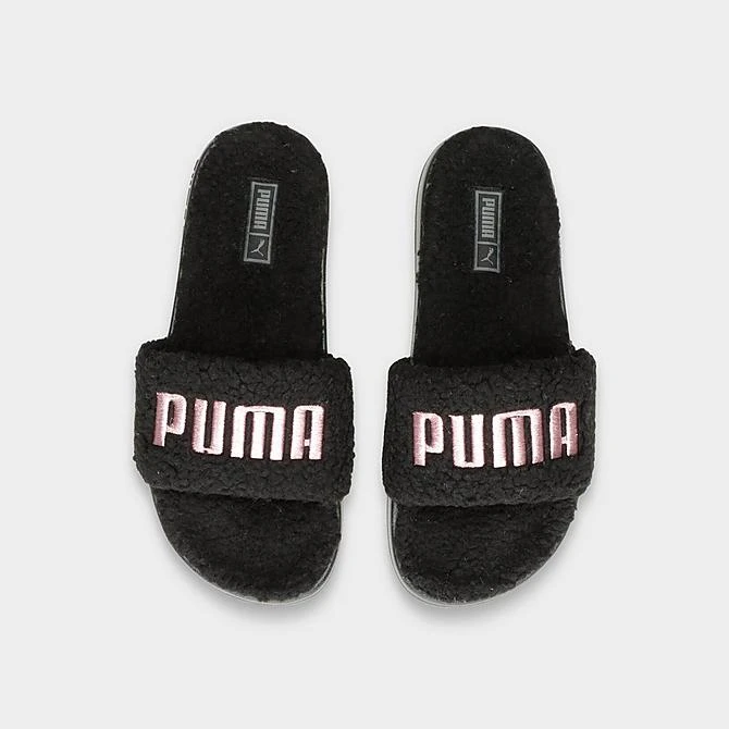 Women's Puma Leadcat 2.0 Sherpa Slide Sandals Puma Black/Rose Gold - 38516102 001 5 Women's Puma Leadcat 2.0 Sherpa Slide Sandals Puma Black/Rose Gold - 38516102 001 - Image 5