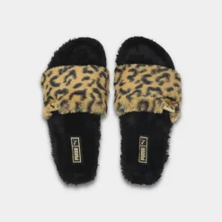 Women's Puma Leadcat 2.0 Fluff Safari Slide Sandals Puma Black/Pale Khaki - 38580402 001 10 Women's Puma Leadcat 2.0 Fluff Safari Slide Sandals Puma Black/Pale Khaki - 38580402 001 -Sports Fashion 38580402 001 P5