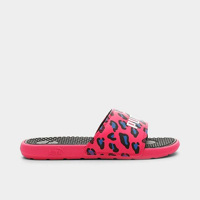 Girls' Big Kids' Puma Cool Cat Summer Roar Slide Sandals Beetroot Purple/Puma Black/Victoria Blue - 38590401 500 1 Girls' Big Kids' Puma Cool Cat Summer Roar Slide Sandals Beetroot Purple/Puma Black/Victoria Blue - 38590401 500
