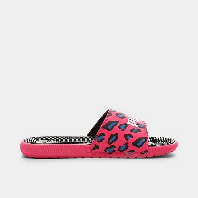 Girls' Big Kids' Puma Cool Cat Summer Roar Slide Sandals Beetroot Purple/Puma Black/Victoria Blue - 38590401 500 3 Girls' Big Kids' Puma Cool Cat Summer Roar Slide Sandals Beetroot Purple/Puma Black/Victoria Blue - 38590401 500 - Image 3