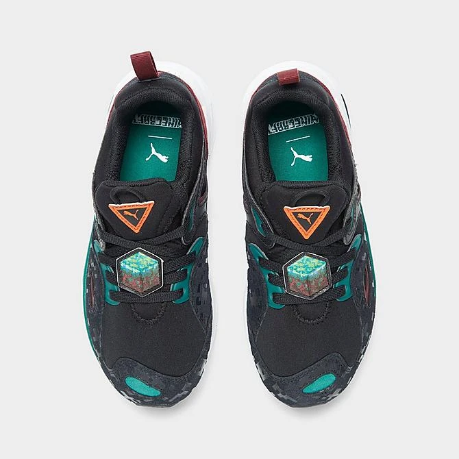 Little Kids' Puma X Minecraft TRC Blaze Casual Shoes Puma Black/Teal Green - 38612601 001 5 Little Kids' Puma X Minecraft TRC Blaze Casual Shoes Puma Black/Teal Green - 38612601 001 - Image 5