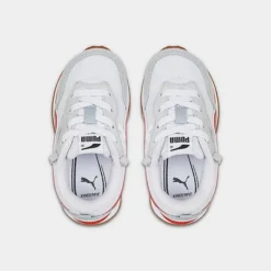 Infant Puma Rider FV Essentials Stretch Lace Casual Shoes White/Grey/Red - 38788702 100 -Sports Fashion 38788702 100 P5