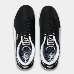 Men's Puma Roma Reversed Casual Shoes Puma Black/Puma White - 39226302 001 -Sports Fashion 39226302 001 P5