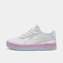 Girls' Little Kids' Puma Carina 2.0 Casual Shoes Pink/Blue Fade - 39360001 100