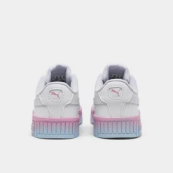 Girls' Little Kids' Puma Carina 2.0 Casual Shoes Pink/Blue Fade - 39360001 100 -Sports Fashion 39360001 100 P4
