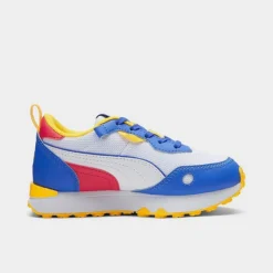 Little Kids' Puma Rider FV Primary Casual Shoes Puma White/Royal Sapphire/Puma Black - 39447301 100 -Sports Fashion 39447301 100 P3