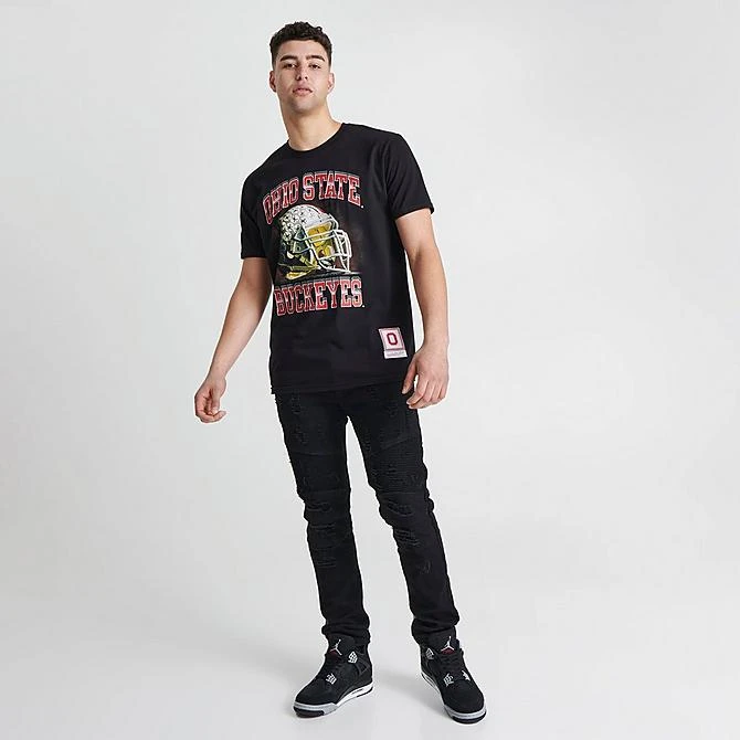 Men's Mitchell & Ness Ohio State Buckeyes College Football Graphic T-Shirt Black - 3OSTBLCK OST 2 Men's Mitchell & Ness Ohio State Buckeyes College Football Graphic T-Shirt Black - 3OSTBLCK OST - Image 2