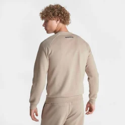 Men's Emporio Armani EA7 Ventus Crewneck Sweatshirt Oxford Tan - 3RPM41 264 -Sports Fashion 3RPM41 264 M4