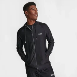 Men's Hugo Boss X Matteo Berrettini Logo Track Hoodie Black - 50482369 001