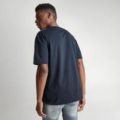 Men's Hugo Boss Logo Print T-Shirt Dark Blue - 50483774 402 -Sports Fashion 50483774 402 M4